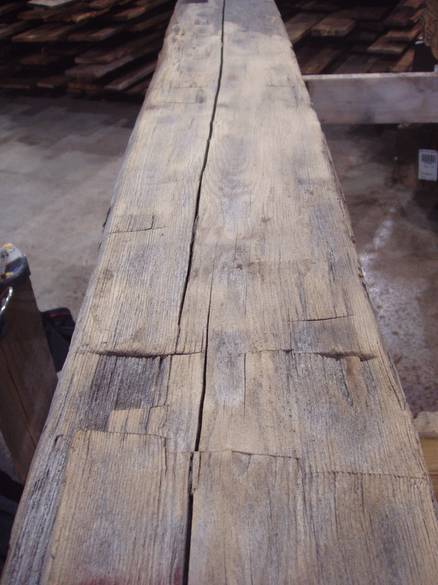 Hand Hewn Mantel for Approval / 8x10x85" Hand Hewn Mantel